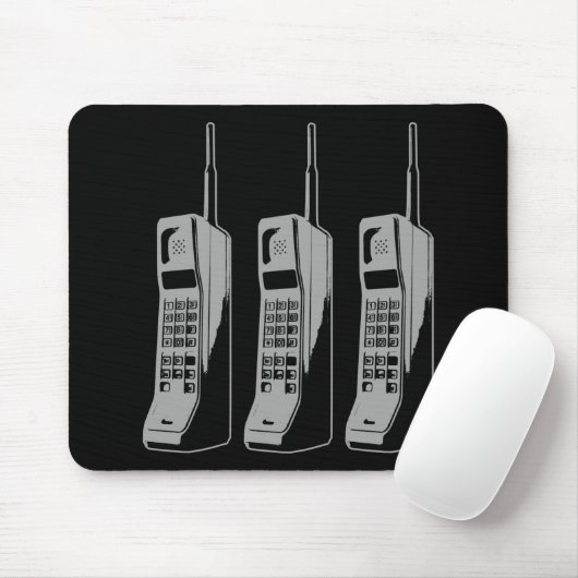 Retro Mobile Phone Graphic Mousepad (Mit Mouse)