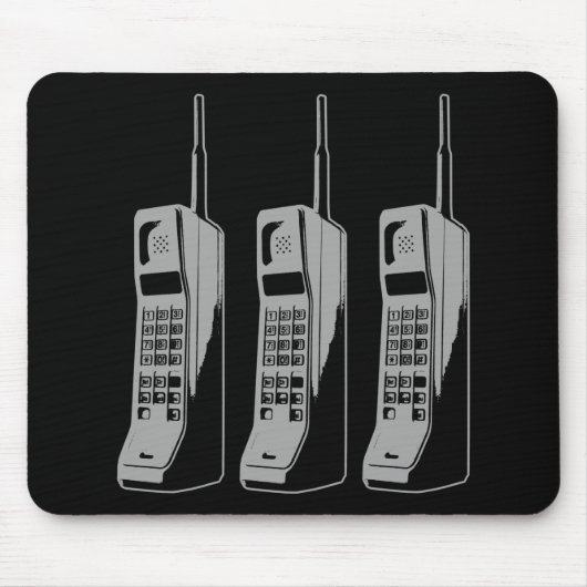 Retro Mobile Phone Graphic Mousepad (Vorne)