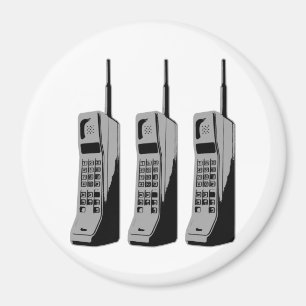 Retro-Mobiltelefon-Grafik Magnet