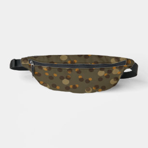 Retro Mocha Latte 1970s Bubble-Traum Bauchtasche