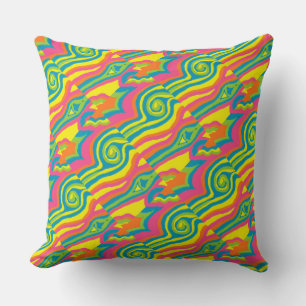 Retro Mod 1960er 1970er farbenfrohe Pillow Kissen