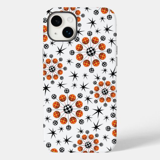 Retro Mod 3D-Sternexplosionen Case-Mate iPhone Hülle (Rückseite)
