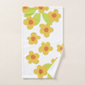 Retro Mod 60er 70er Badtuch Set (Handtuch)