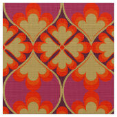 Retro Mod 60er 70er Blume Stoffmuster Stoff (Nahaufnahme)