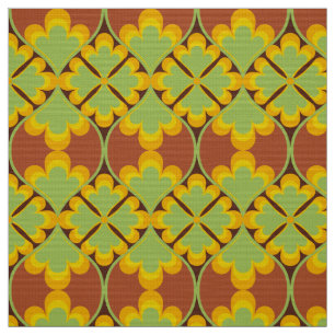 Retro Mod 60er 70er Blume Stoffmuster Stoff