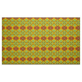 Retro Mod 60er 70er Blume Stoffmuster Stoff (Fat Quarter (45,7 x 55,9 cm))