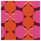 Retro Mod 60er 70er Blume Stoffmuster Stoff (Nahaufnahme)