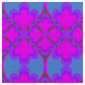 Retro Mod 60er 70er Blume Stoffmuster Stoff (Nahaufnahme)