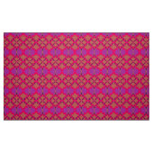 Retro Mod 60er 70er Blume Stoffmuster Stoff (Fat Quarter (45,7 x 55,9 cm))