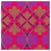 Retro Mod 60er 70er Blume Stoffmuster Stoff (Nahaufnahme)