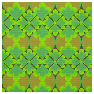 Retro Mod 60er 70er Blume Stoffmuster Stoff