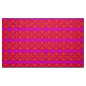 Retro Mod 60er 70er Blume Stoffmuster Stoff (Fat Quarter (45,7 x 55,9 cm))