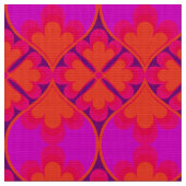 Retro Mod 60er 70er Blume Stoffmuster Stoff (Nahaufnahme)