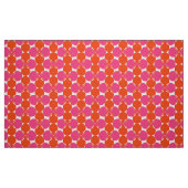 Retro Mod 60er 70er Blume Stoffmuster Stoff (Fat Quarter (45,7 x 55,9 cm))