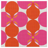 Retro Mod 60er 70er Blume Stoffmuster Stoff (Nahaufnahme)