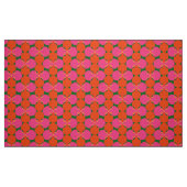 Retro Mod 60er 70er Blume Stoffmuster Stoff (Fat Quarter (45,7 x 55,9 cm))