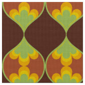 Retro Mod 60er 70er Blume Stoffmuster Stoff (Nahaufnahme)