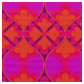 Retro-Mod-60er-70er-Blumenstoffmuster Stoff (Nahaufnahme)