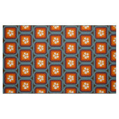 retro mod 60er 70er Blumenstoffmuster Stoff (Fat Quarter (45,7 x 55,9 cm))