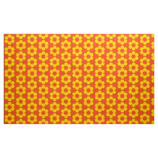 Retro Mod 60er 70er Stoffmuster Stoff (Yard (91,4 cm))