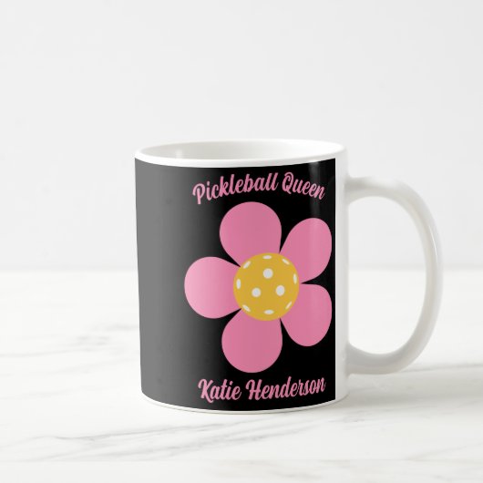 Retro Mod 70s Ckleball Flower D  Kaffeetasse (Rechts)