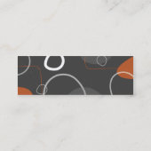 Retro-Mod Abstract-Profilkarte Mini Visitenkarte (Rückseite)