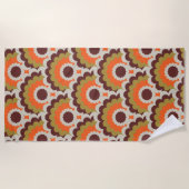 Retro Mod Beach Handtuch aus der Mitte des Jahrhun (Vorderseite)