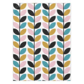 Retro-Mod-Blätter Stiems Muster Tischdecke (Vorderseite)