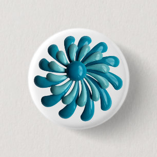 Retro MOD Blume - Blumenfrühlingshochgarten Button