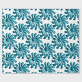 Retro MOD Blume - Blumenfrühlingshochgarten Geschenkpapier (Flach)