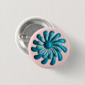 Retro-MOD-Blume - Blumensommer-Dekoration Button (Vorne & Hinten)
