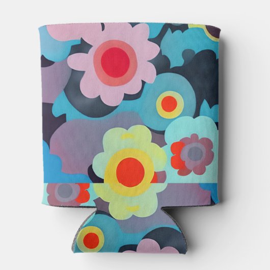 Retro-Mod-Blume Dosenkühler (Rückseite)