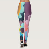 Retro-Mod-Blume Leggings (Rückseite)