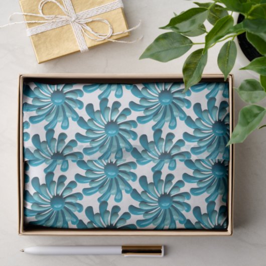 Retro MOD Blume - MCM Frühjahrsgarten Seidenpapier (Geschenk)