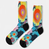 Retro-Mod-Blume Socken (Linkes Detail)