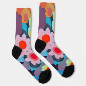 Retro-Mod-Blume Socken (Rechts)
