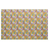 Retro-Mod-Blume Stoff (Fat Quarter (45,7 x 55,9 cm))