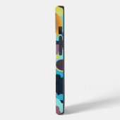 Retro-Mod-Blumen Case-Mate iPhone Hülle (Rückseite / Links)