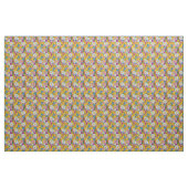 Retro Mod Blumen Stoff (Yard (91,4 cm))
