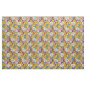 Retro Mod Blumen Stoff (Fat Quarter (45,7 x 55,9 cm))