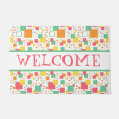 Retro Mod Citrus Fußmatte (Vorderseite)