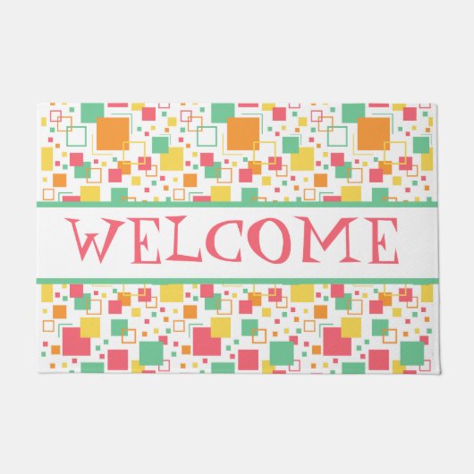 Retro Mod Citrus Fußmatte (Vorderseite)