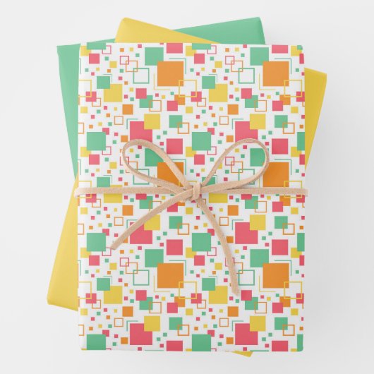 Retro Mod Citrus Geschenkpapier Set (Beispiel)