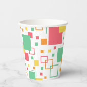 Retro Mod Citrus Pappbecher (Vorderseite)