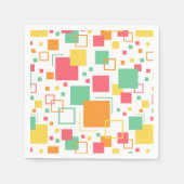 Retro Mod Citrus Serviette (Vorderseite)