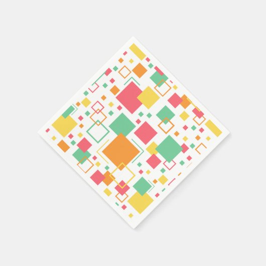 Retro Mod Citrus Serviette (Ecke)