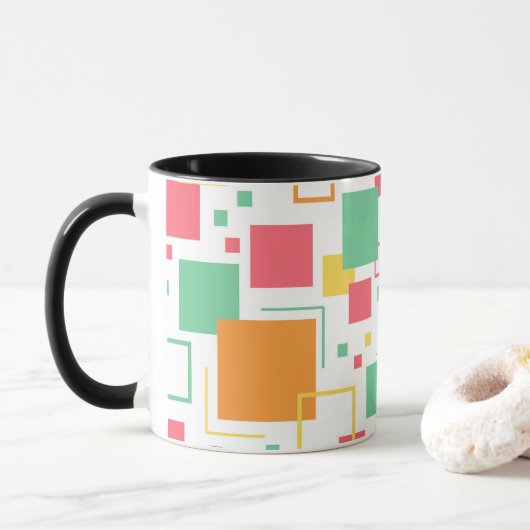 Retro Mod Citrus Tasse (Mit Donut)