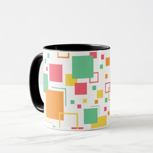 Retro Mod Citrus Tasse (Vorderseite Links)