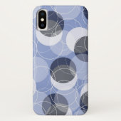 Retro Mod-dünne Ring-blauer Case-Mate iPhone Hülle (Rückseite)