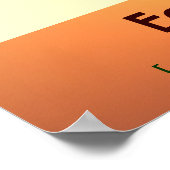 Retro Mod Earth Day 2016 Print Poster (Ecke)